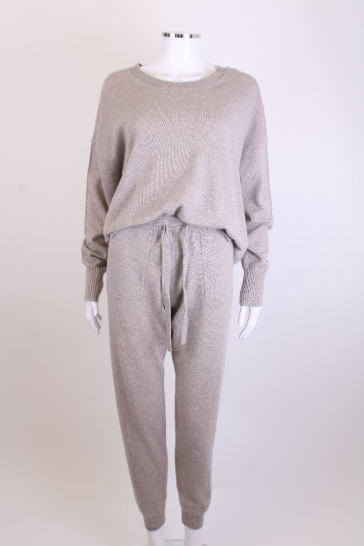 Allude Co-ord Grey Marl XS