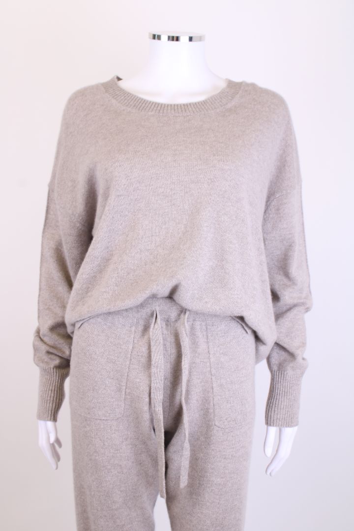 Allude Co-ord Grey Marl XS