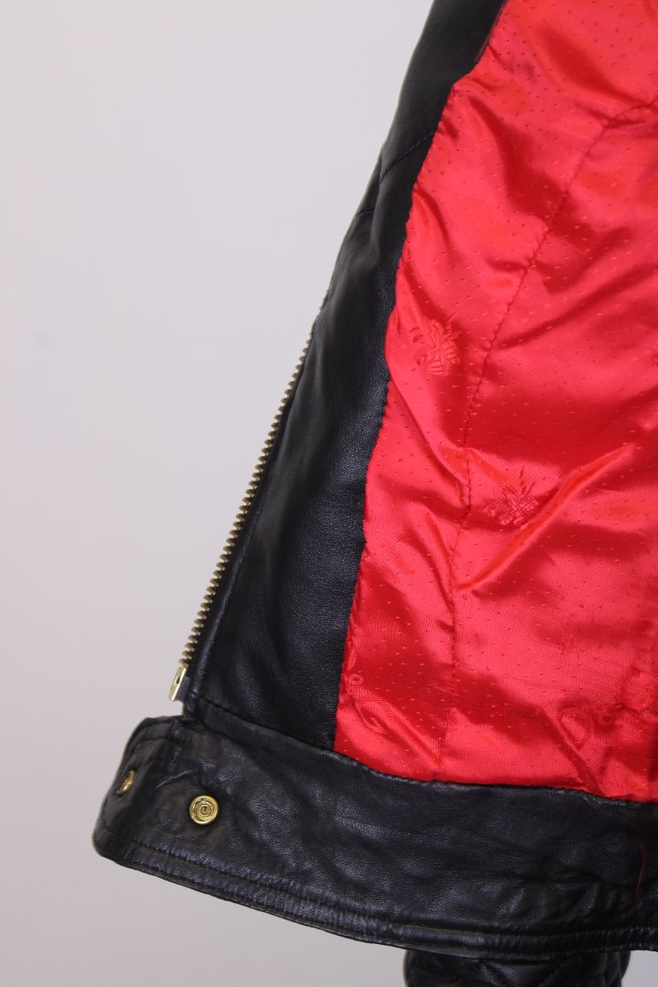 D&G Quilted Leather Jacket Black S