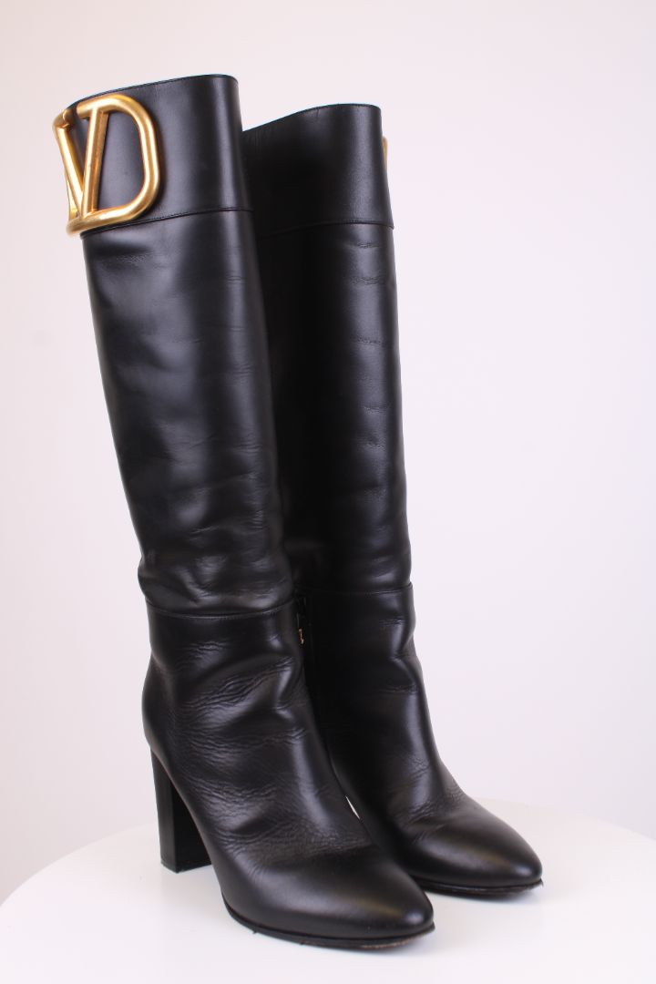 Valentino Vlogo Long Boots Black 39