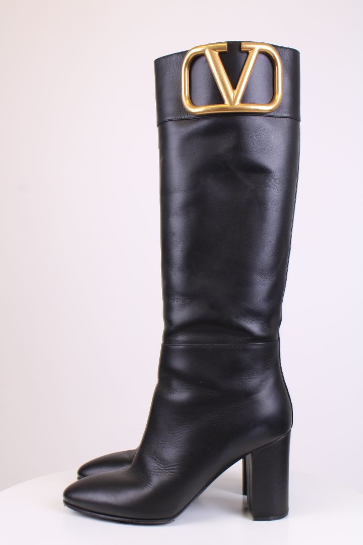 Valentino Vlogo Long Boots Black 39