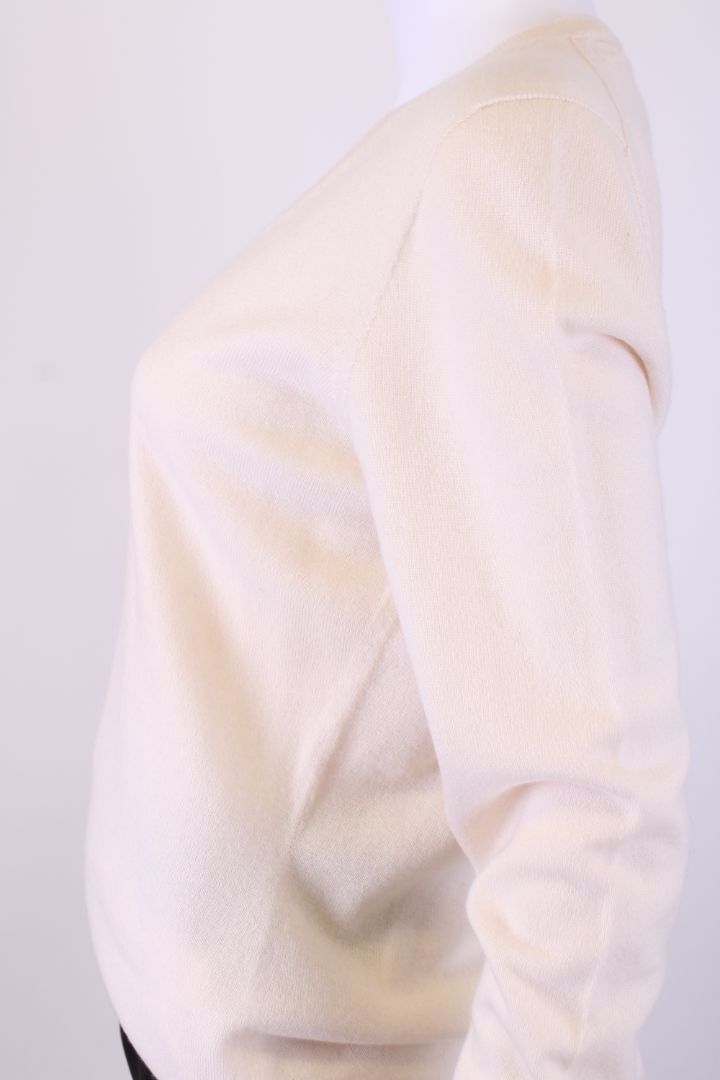 Falconeri L/S V Neck Cashmere Jumper Cream M