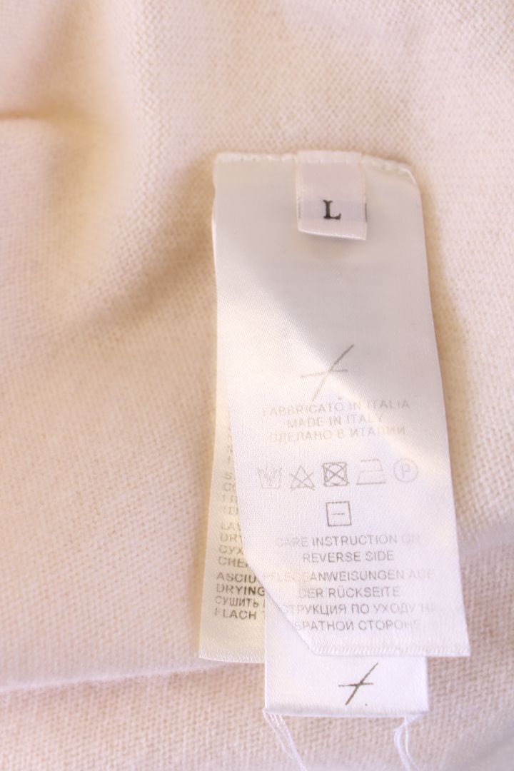 Falconeri L/S V Neck Cashmere Jumper Cream M