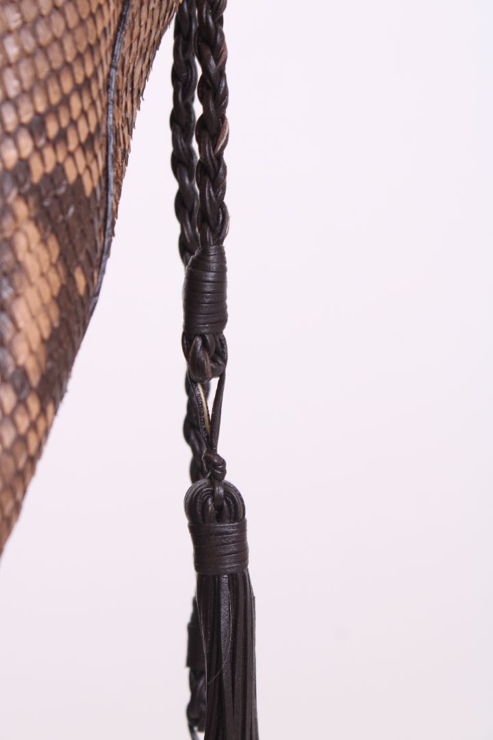Roberto Cavalli Python/snake hobo bag Brown Large