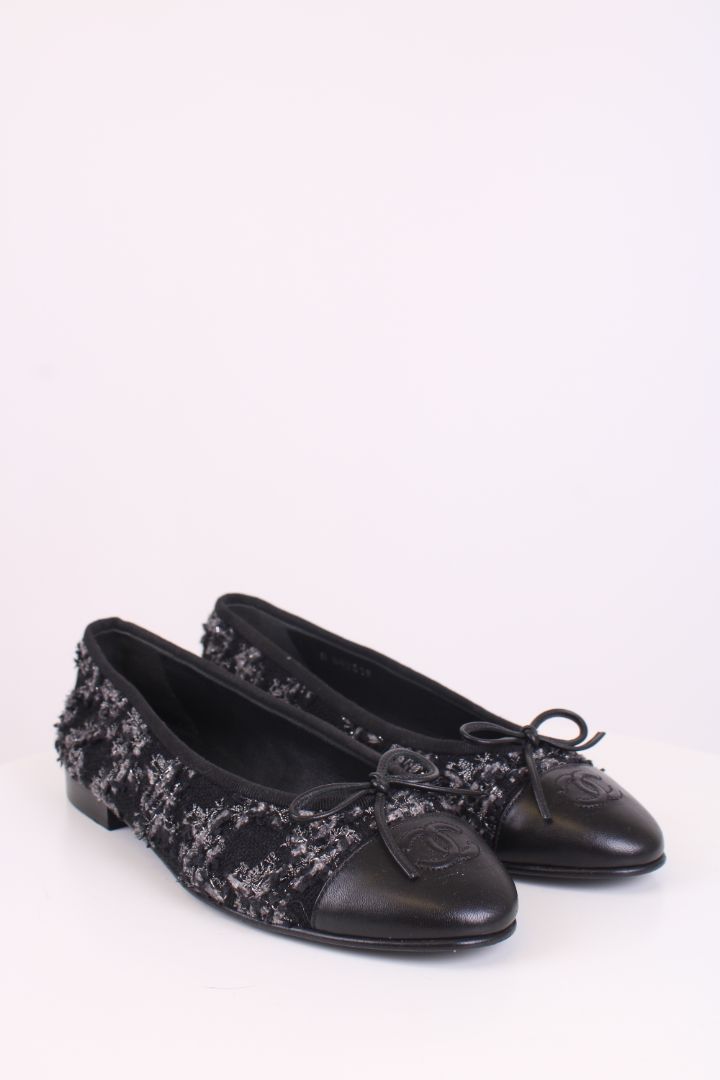 Chanel Ballet Flats Black 4.5