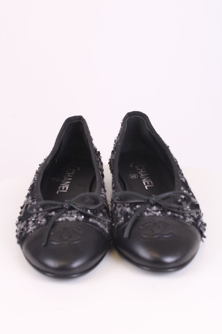 Chanel Ballet Flats Black 4.5