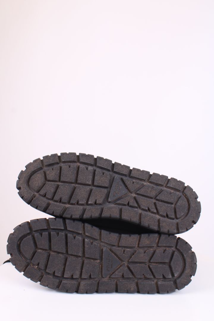 Prada Shearling Lined Trainers Black 40