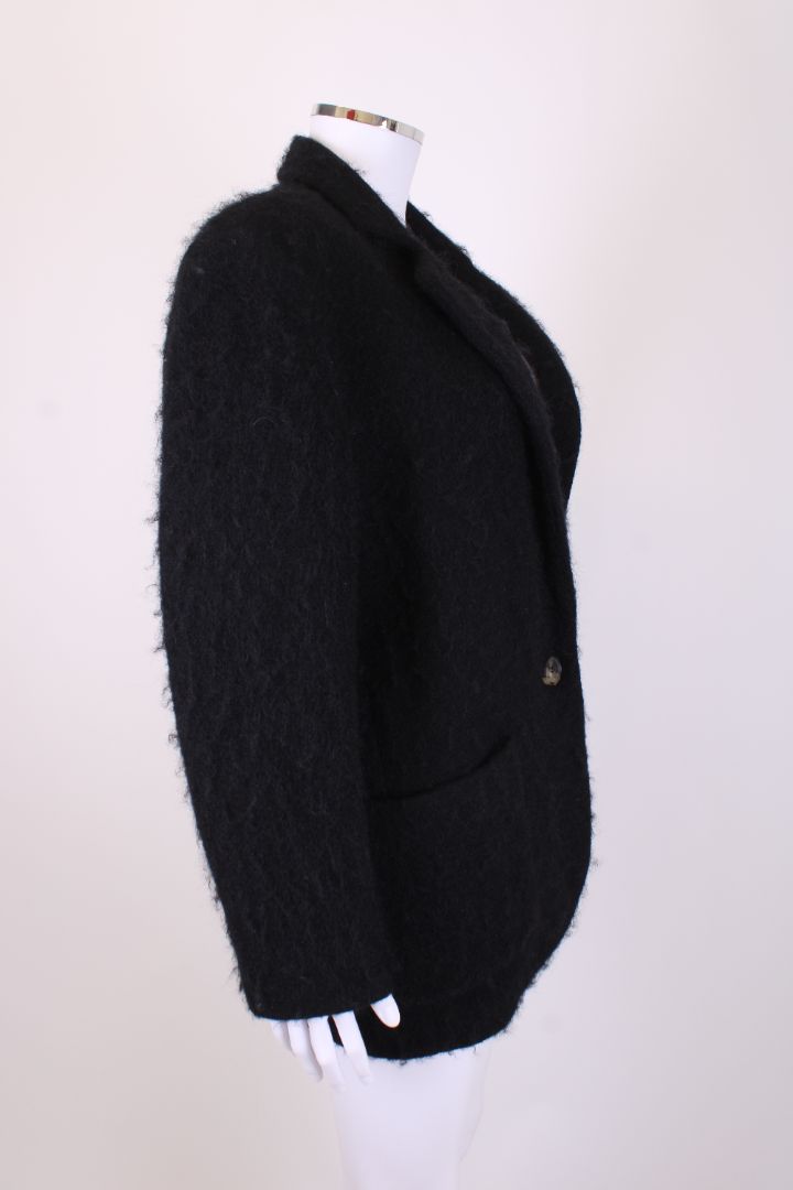 Isabel Marant Mohair Blazer Jacket Black 10
