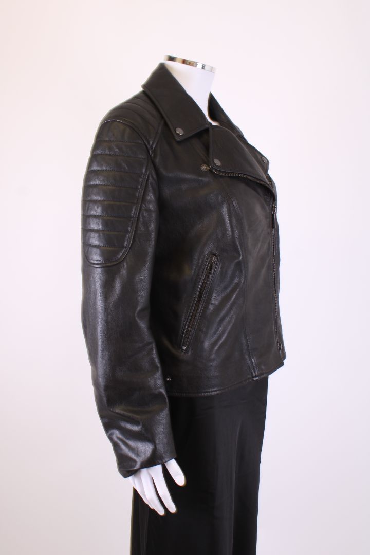 Belstaff Leather Biker Jacket Black M