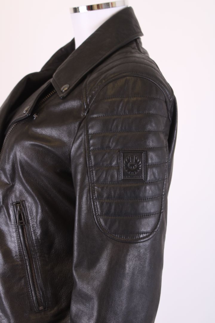 Belstaff Leather Biker Jacket Black M