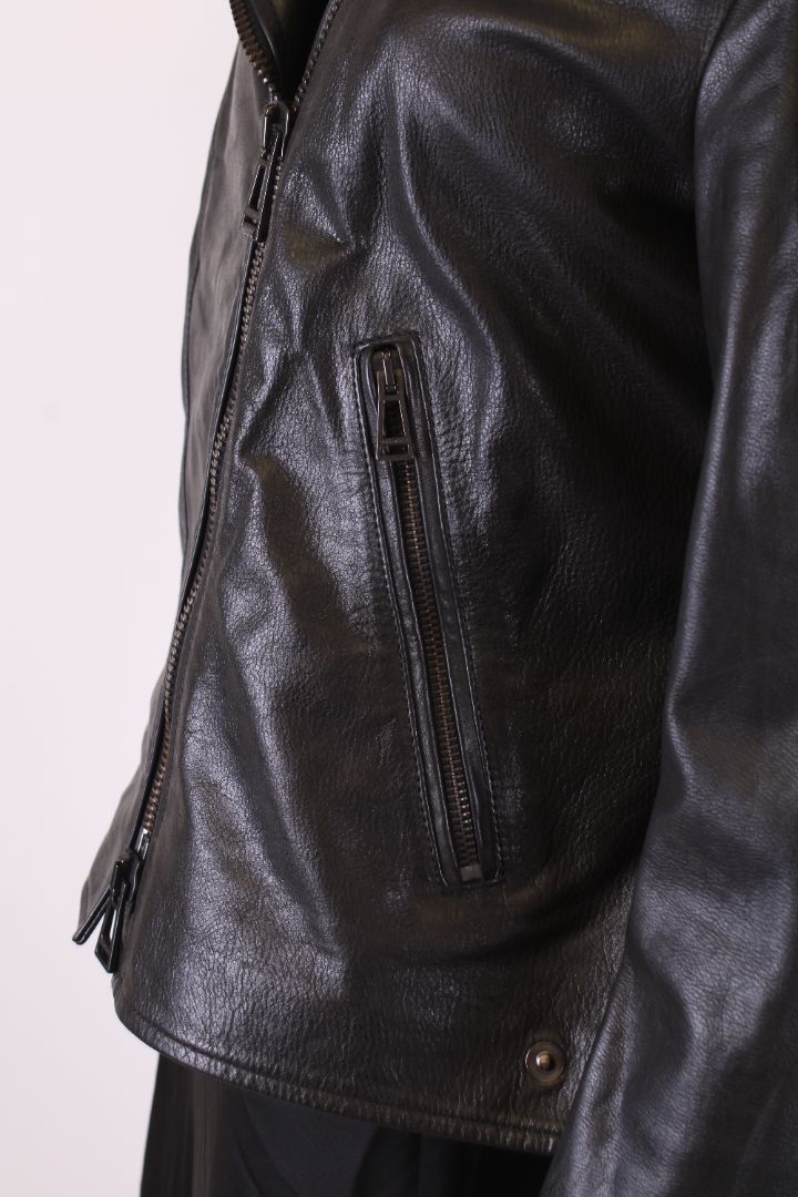 Belstaff Leather Biker Jacket Black M
