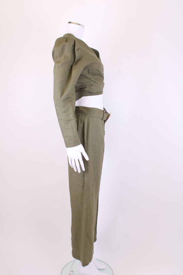 Lisa Marie Fernandez Trouser Co-Ord Khaki M