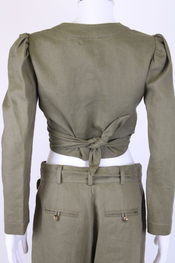 Lisa Marie Fernandez Trouser Co-Ord Khaki M