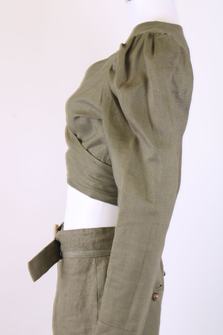 Lisa Marie Fernandez Trouser Co-Ord Khaki M