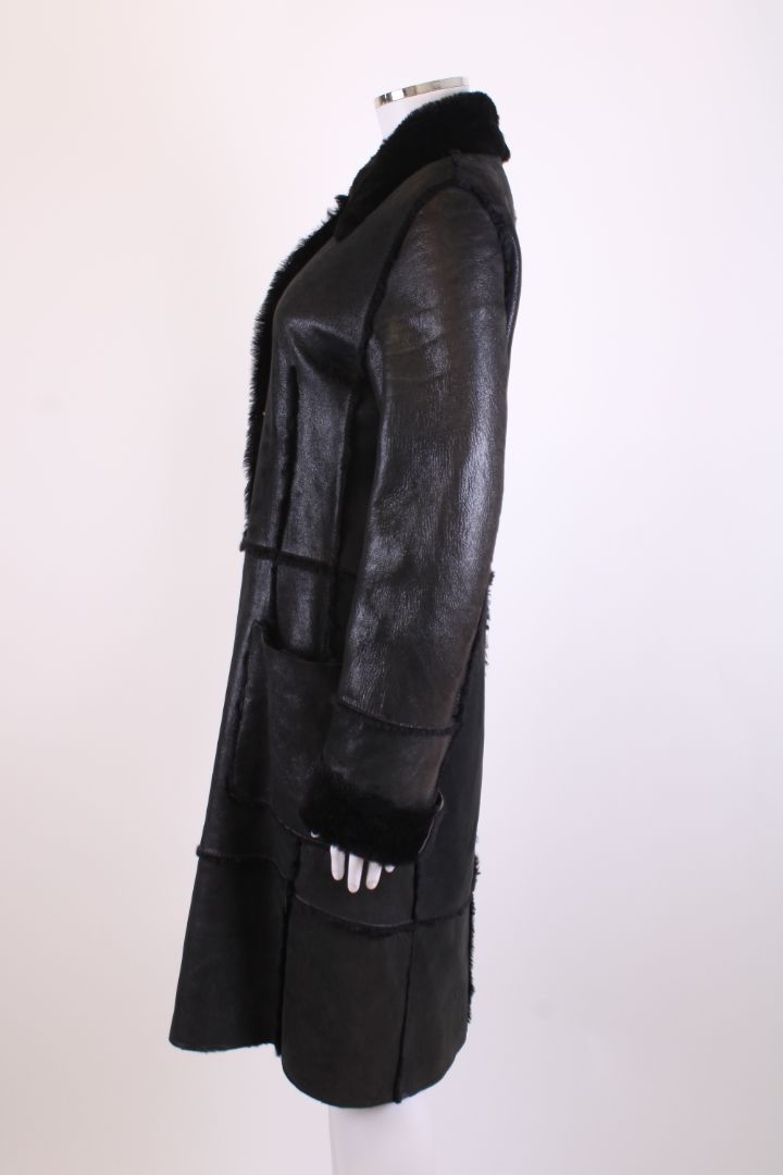 Dolce & Gabbana Shearling Coat Black S