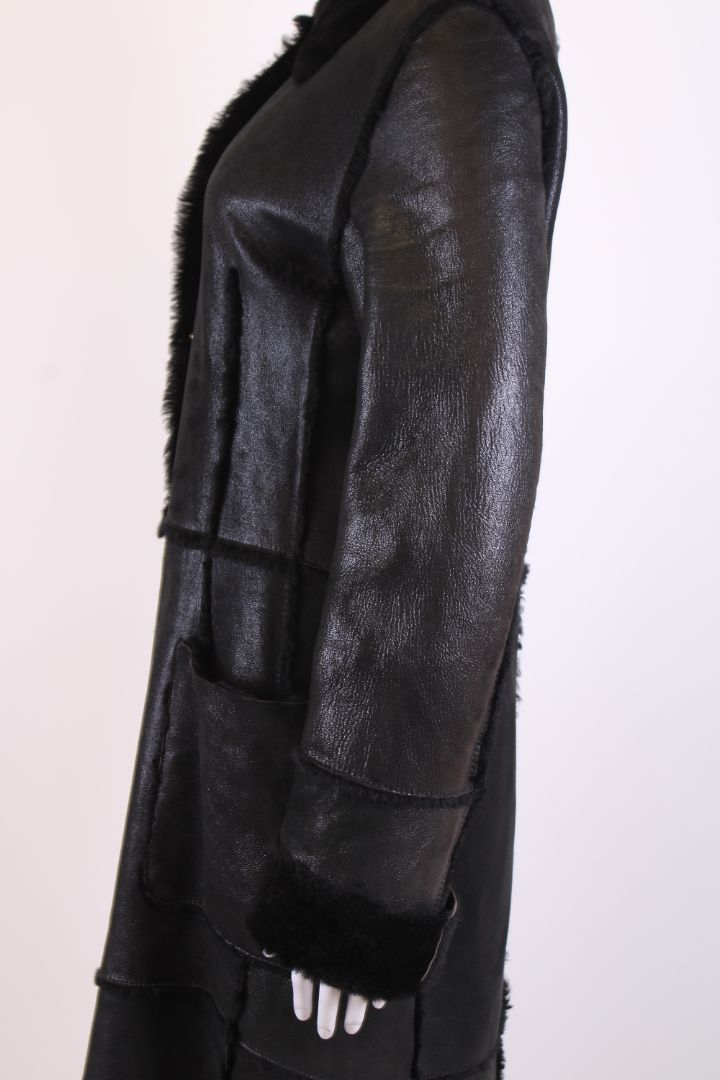 Dolce & Gabbana Shearling Coat Black S
