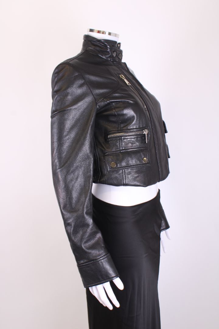 Dolce & Gabbana Leather Jacket Black M