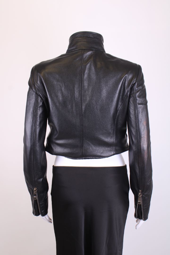 Dolce & Gabbana Leather Jacket Black M