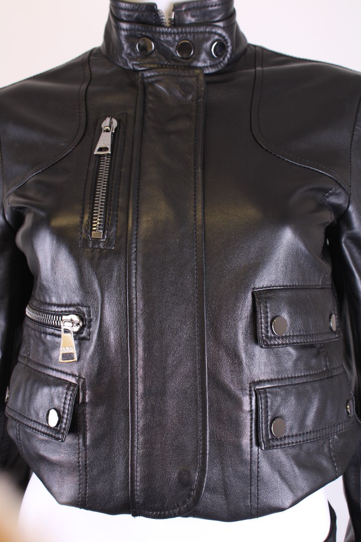 Dolce & Gabbana Leather Jacket Black M