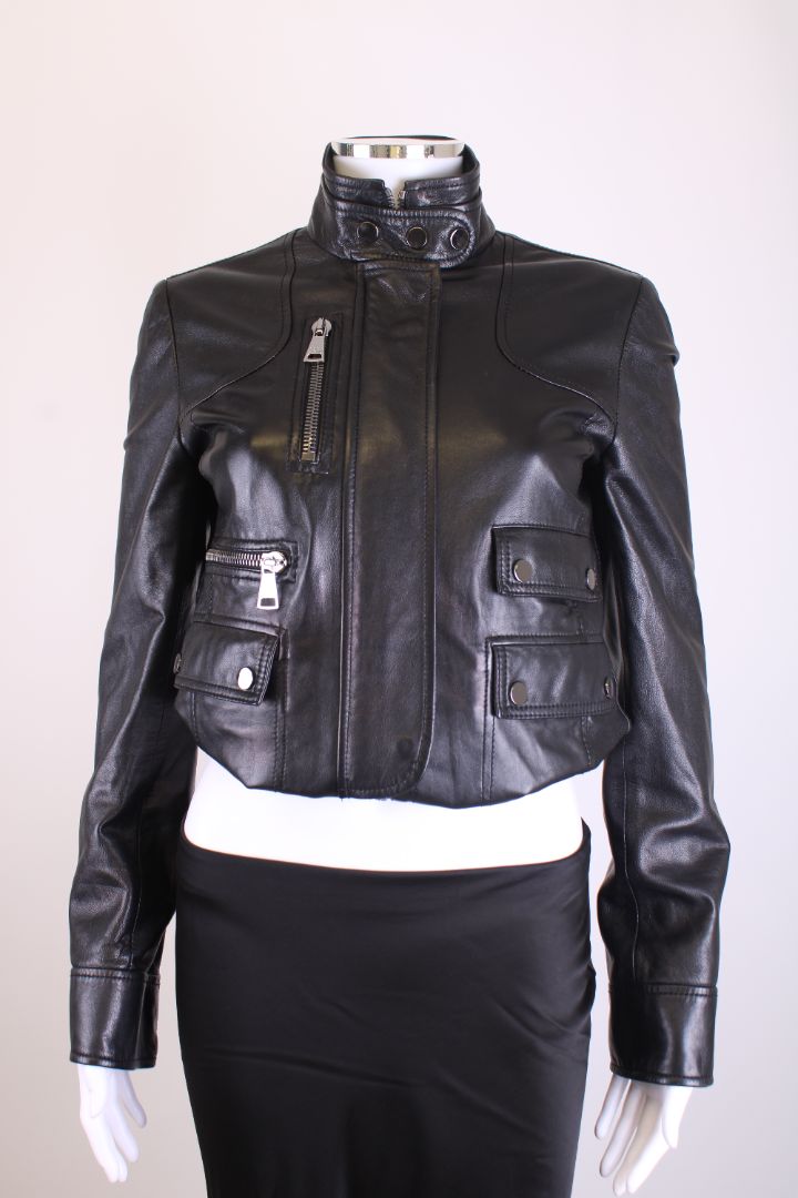 Dolce & Gabbana Leather Jacket Black M