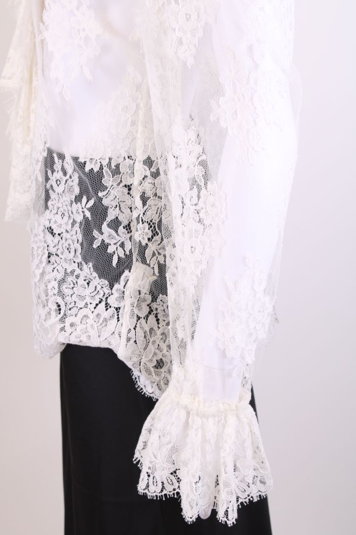Zimmermann L/S Lace Blouse White M