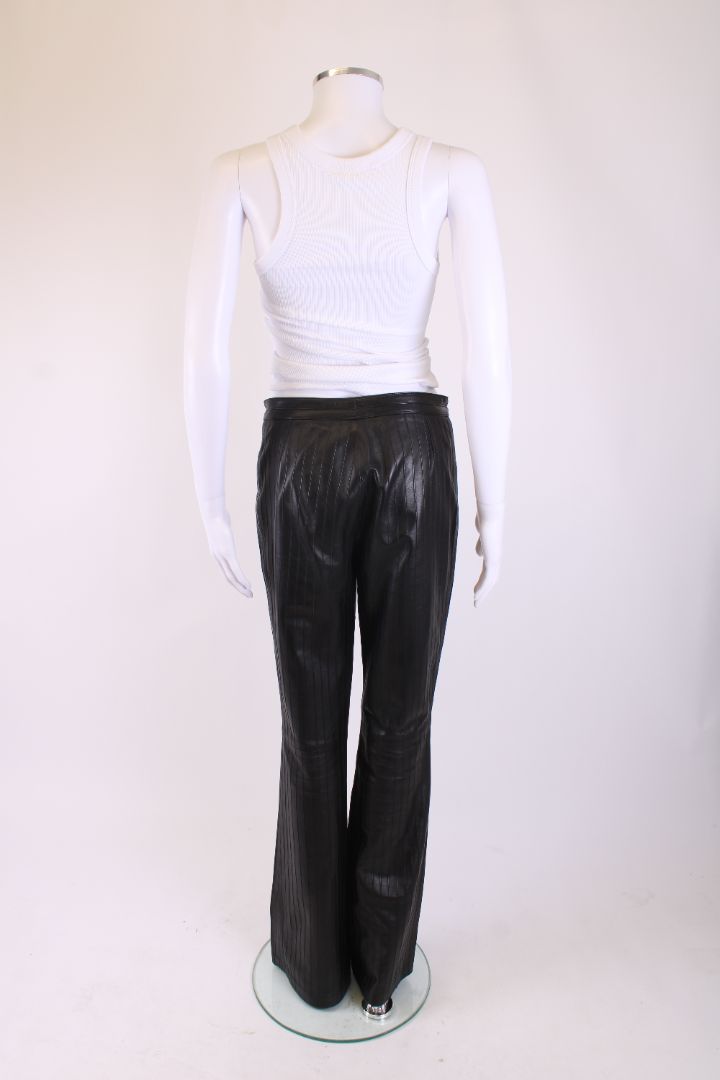 Gucci Leather Trousers Black 42