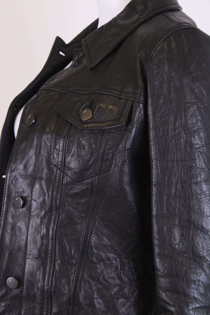J Brand Leather Jacket Black XS