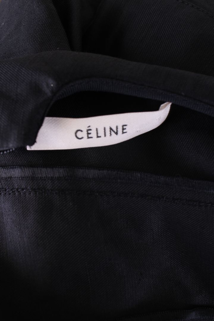 Celine S/S Puff Sleeve Dress Black M