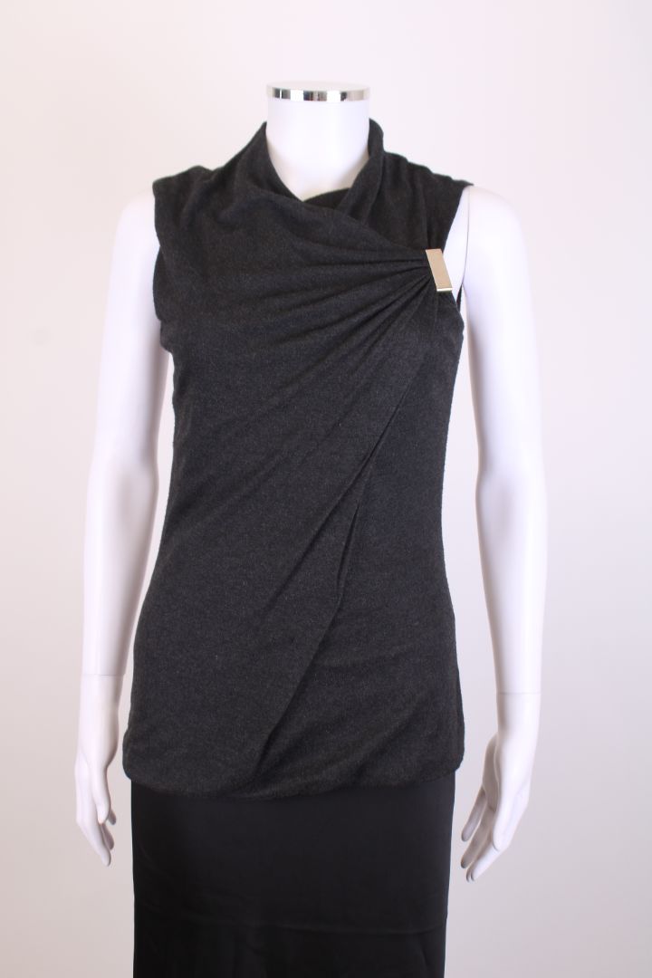 Gucci S/S Knit Top Grey S