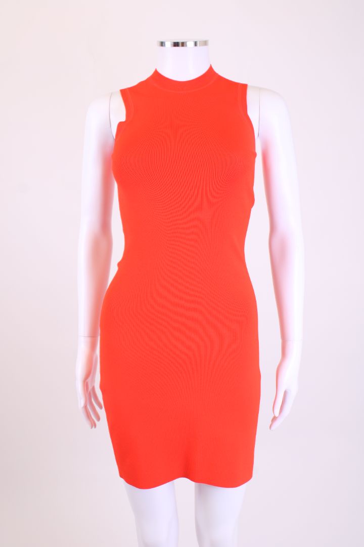 VB Body S/S Bodycon Dress Orange XS
