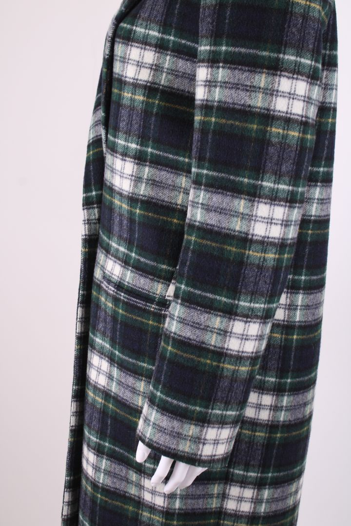 Claudie Pierlot Check Coat Green/ Navy 10