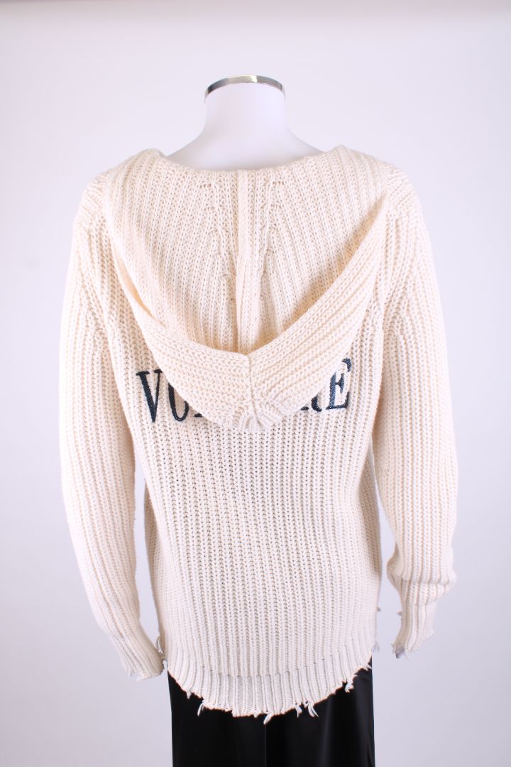 Zadig & Voltaire Knit Zip Hoodie cream XS