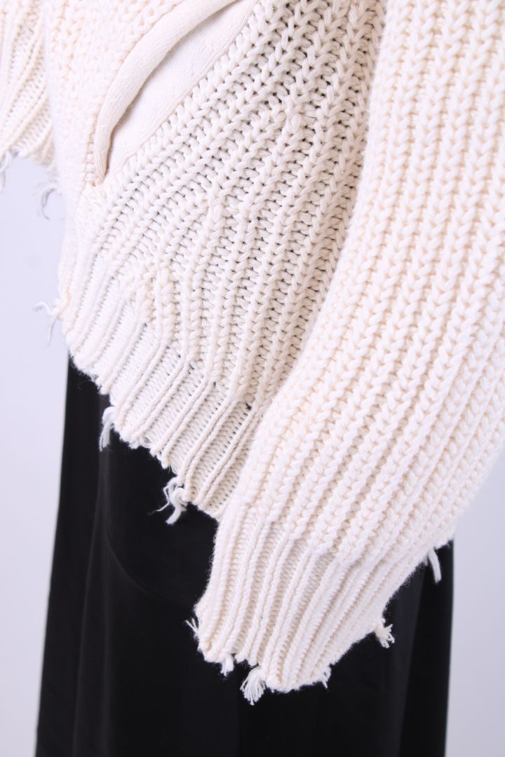 Zadig & Voltaire Knit Zip Hoodie cream XS