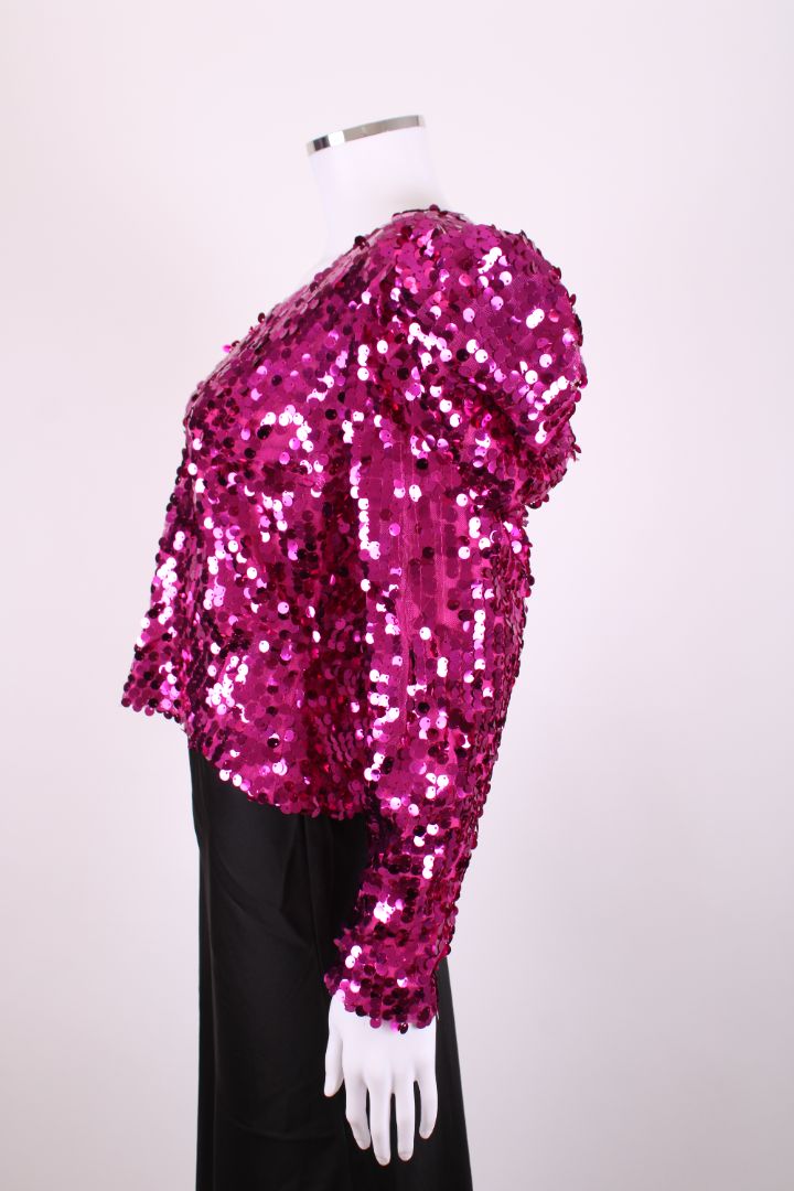 Philip Armstrong L/S Sequin Top Pink M