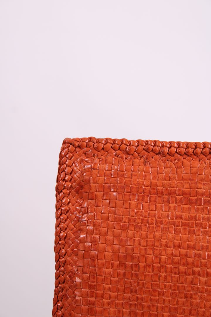 Prada Woven Clutch Orange