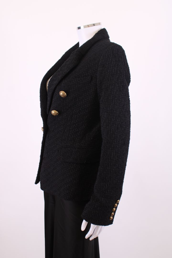 Balmain Boucle Jacket Black