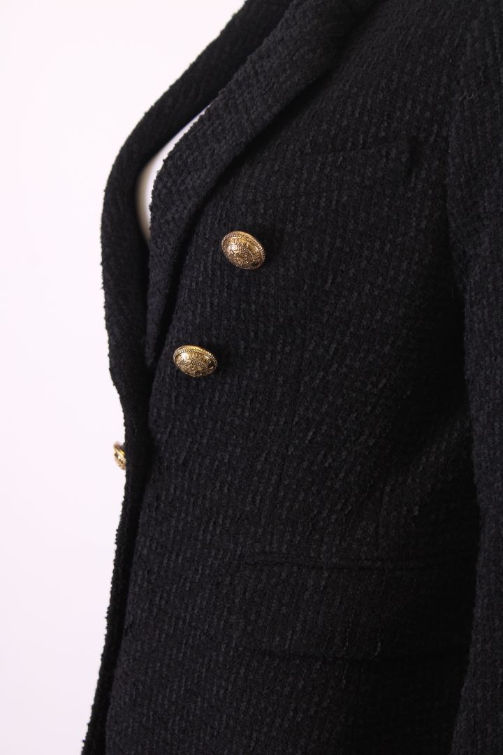 Balmain Boucle Jacket Black