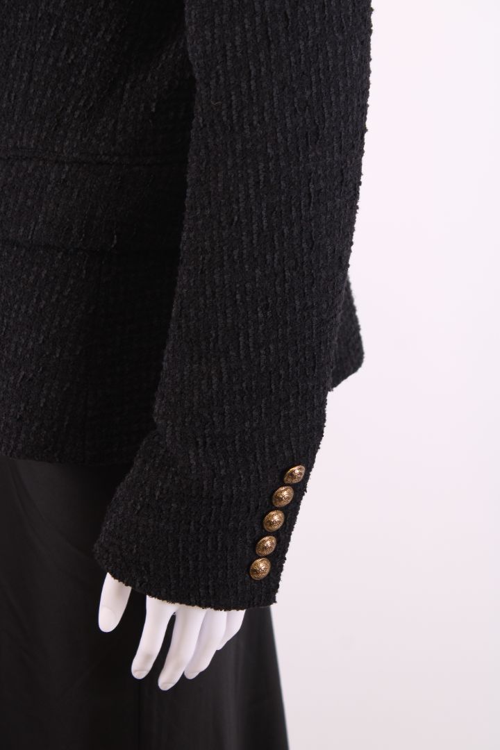 Balmain Boucle Jacket Black