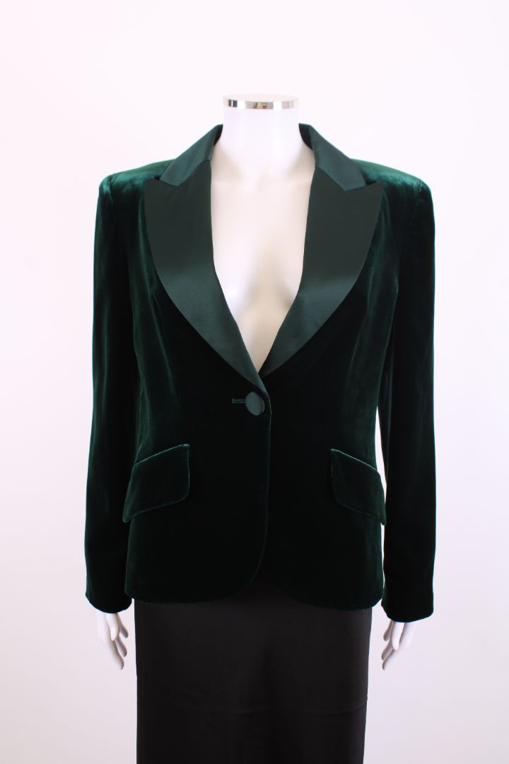 Luisa Spagnoli Velvet Jacket Green M