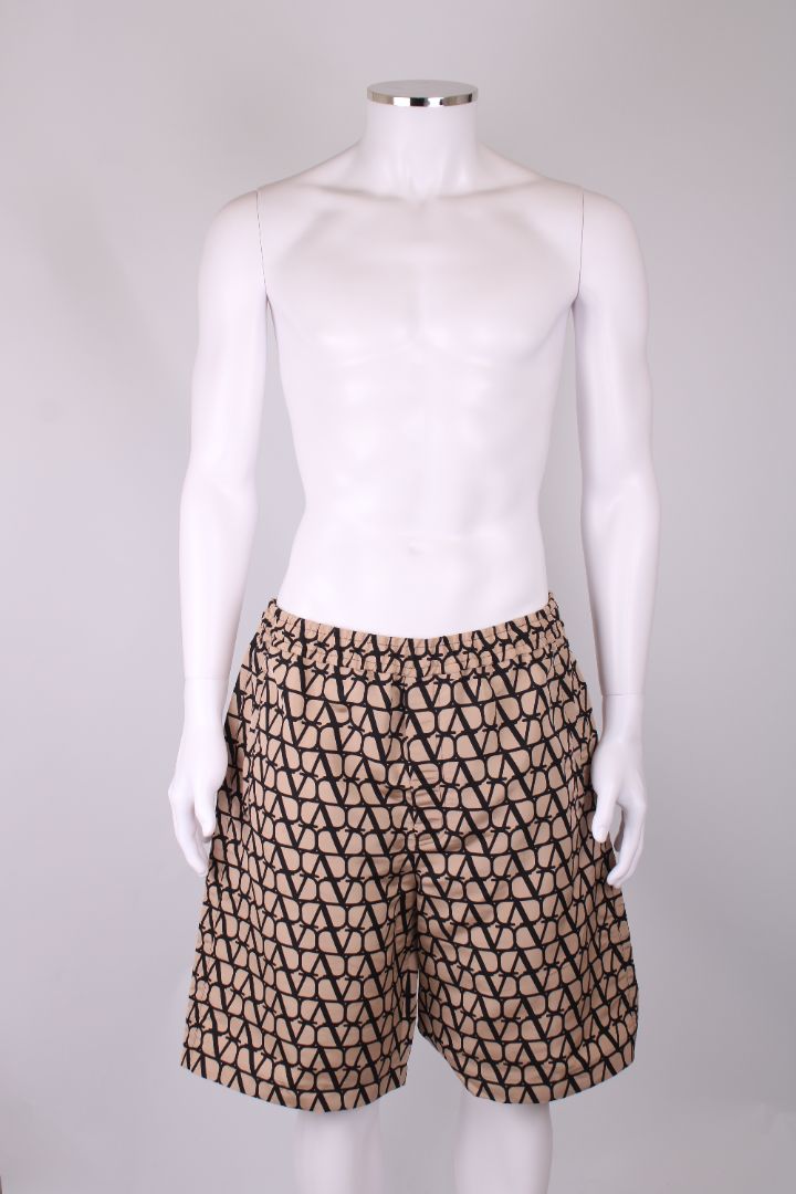 Valentino Monogram short and t. shirt Black and beige 52