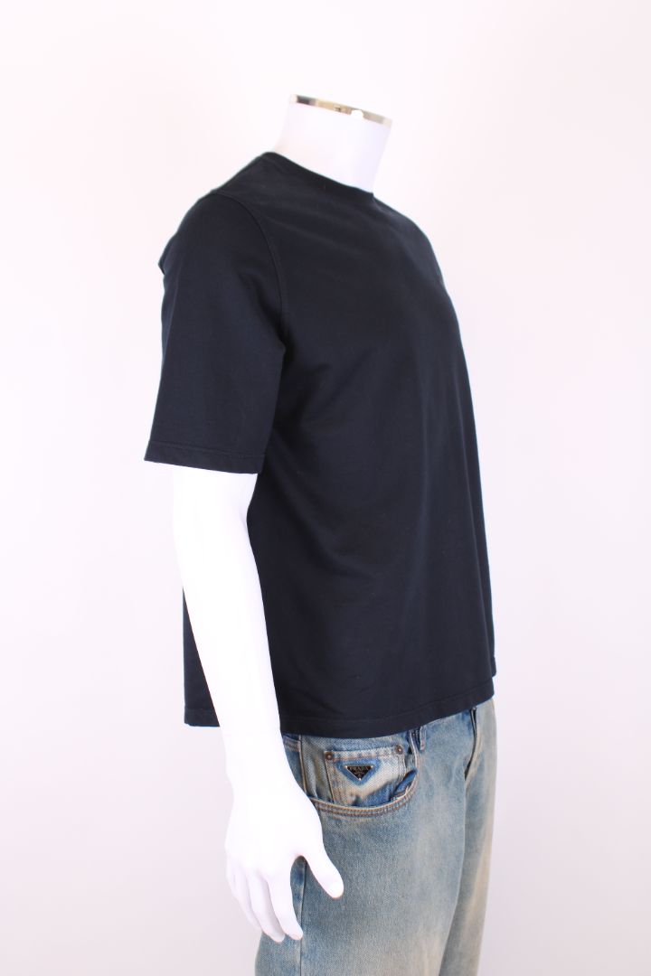 Hermes Leather Patch T-Shirt Navy M