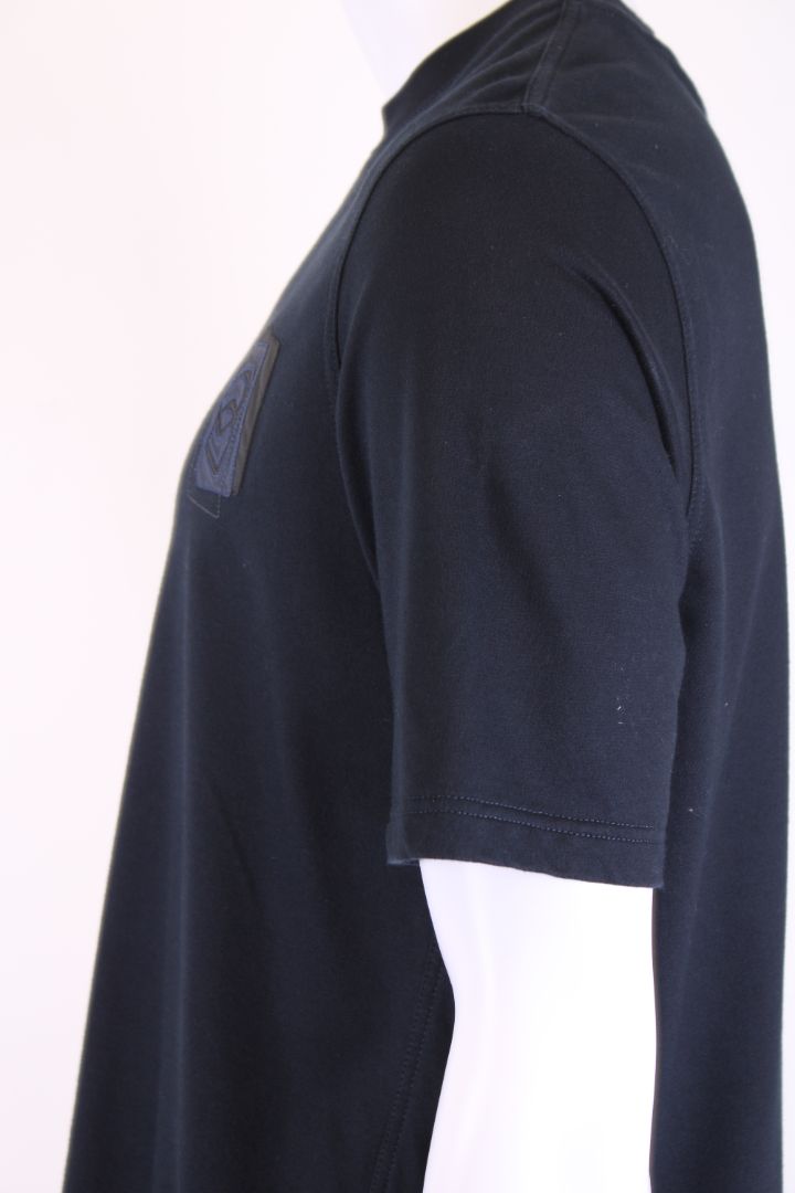 Hermes Leather Patch T-Shirt Navy M