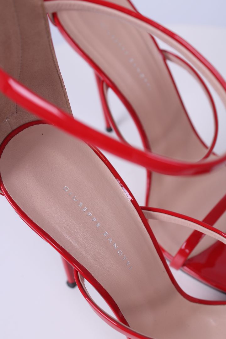 Giuseppe Zanotti Patent Heels Red 40