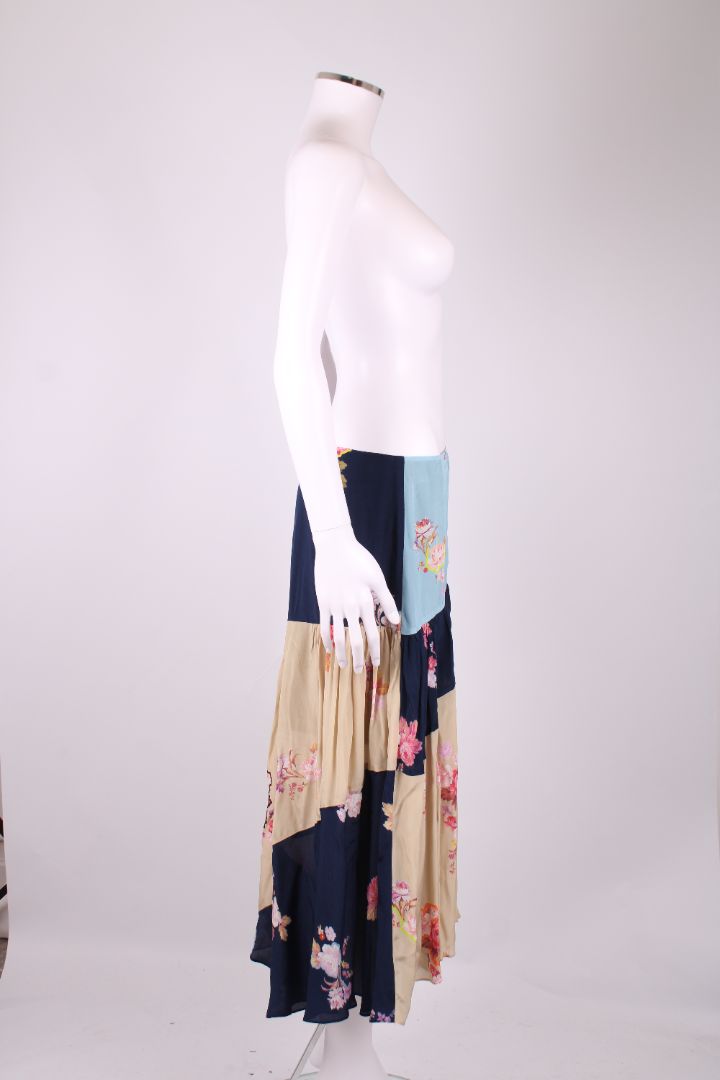Preen Line Floral Skirt Blue/ Yellow M