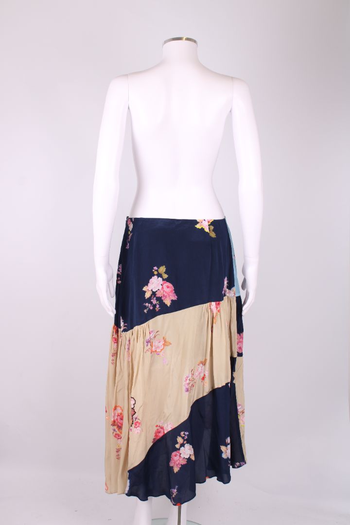 Preen Line Floral Skirt Blue/ Yellow M