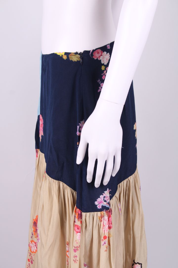 Preen Line Floral Skirt Blue/ Yellow M