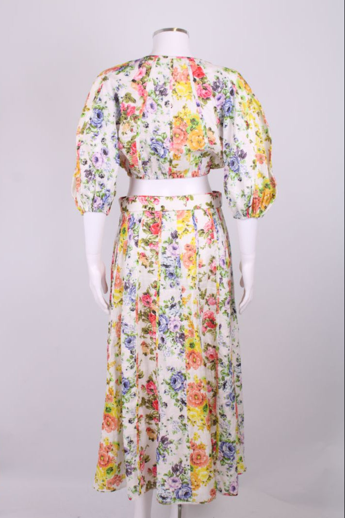 Zimmermann S/S Floral Co-ord Multi Coloured S