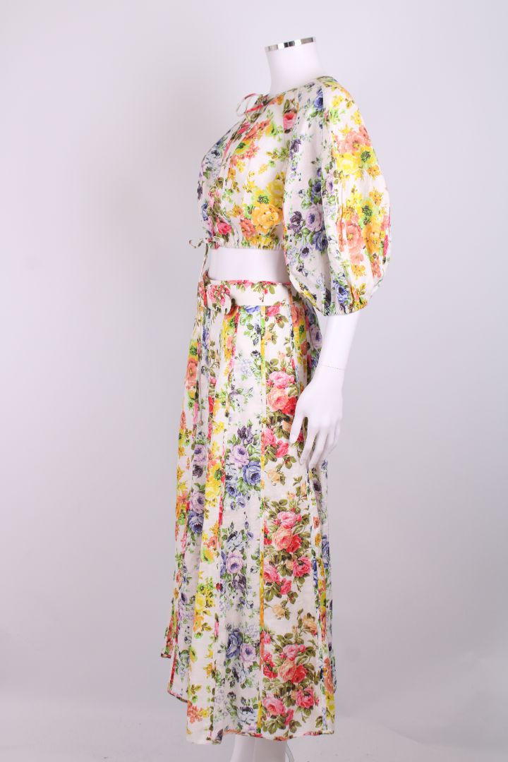 Zimmermann S/S Floral Co-ord Multi Coloured S
