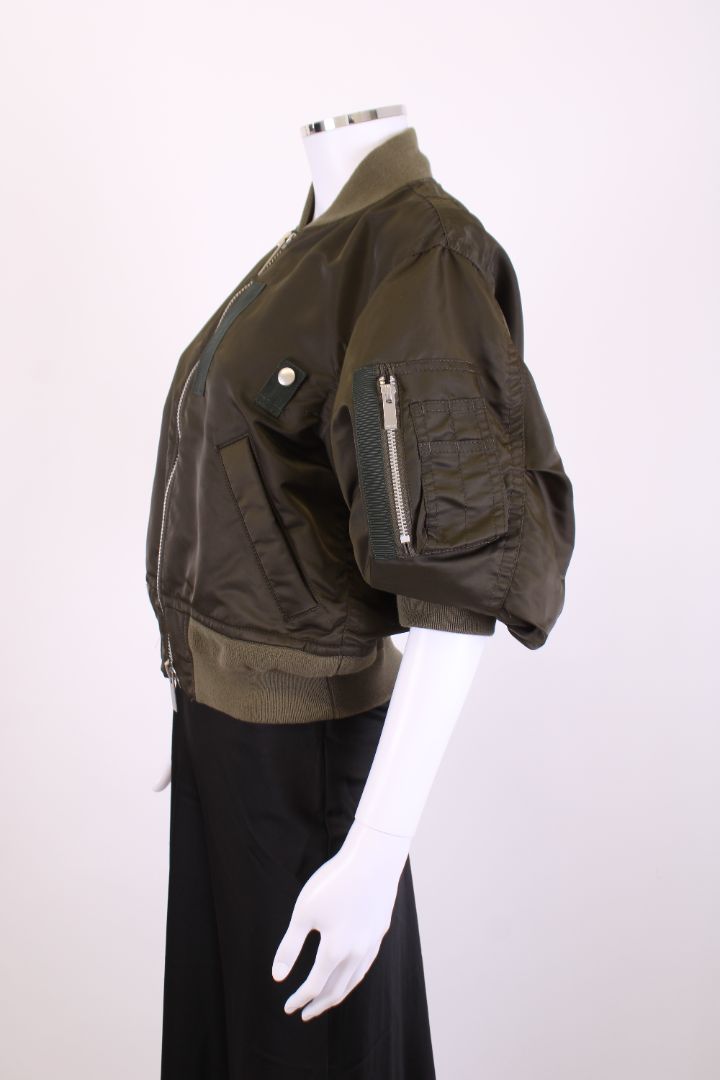 Sacai S/S Nylon Bomber Jacket Khaki S