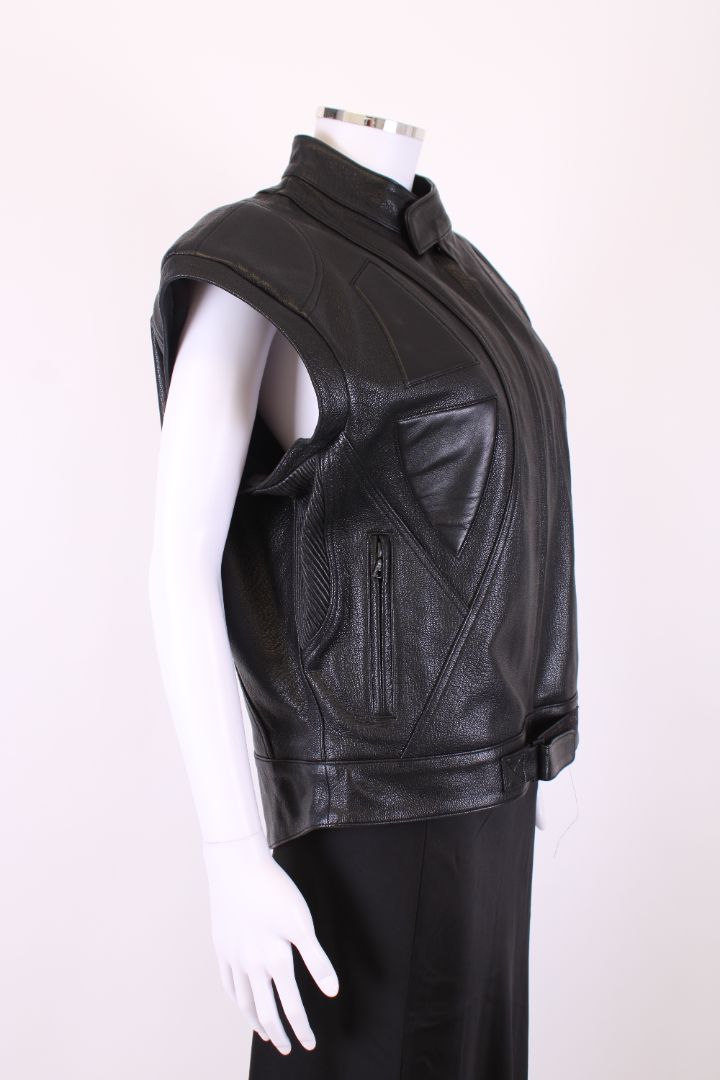 David Koma S/S Leather Jacket Black M